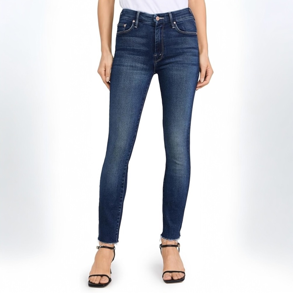 Mother The Looker Ankle Fray denim jeans